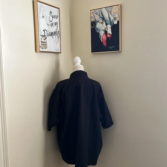 Wrangler Men's Black Casual Button Down Shirt - Picture 7 of 12